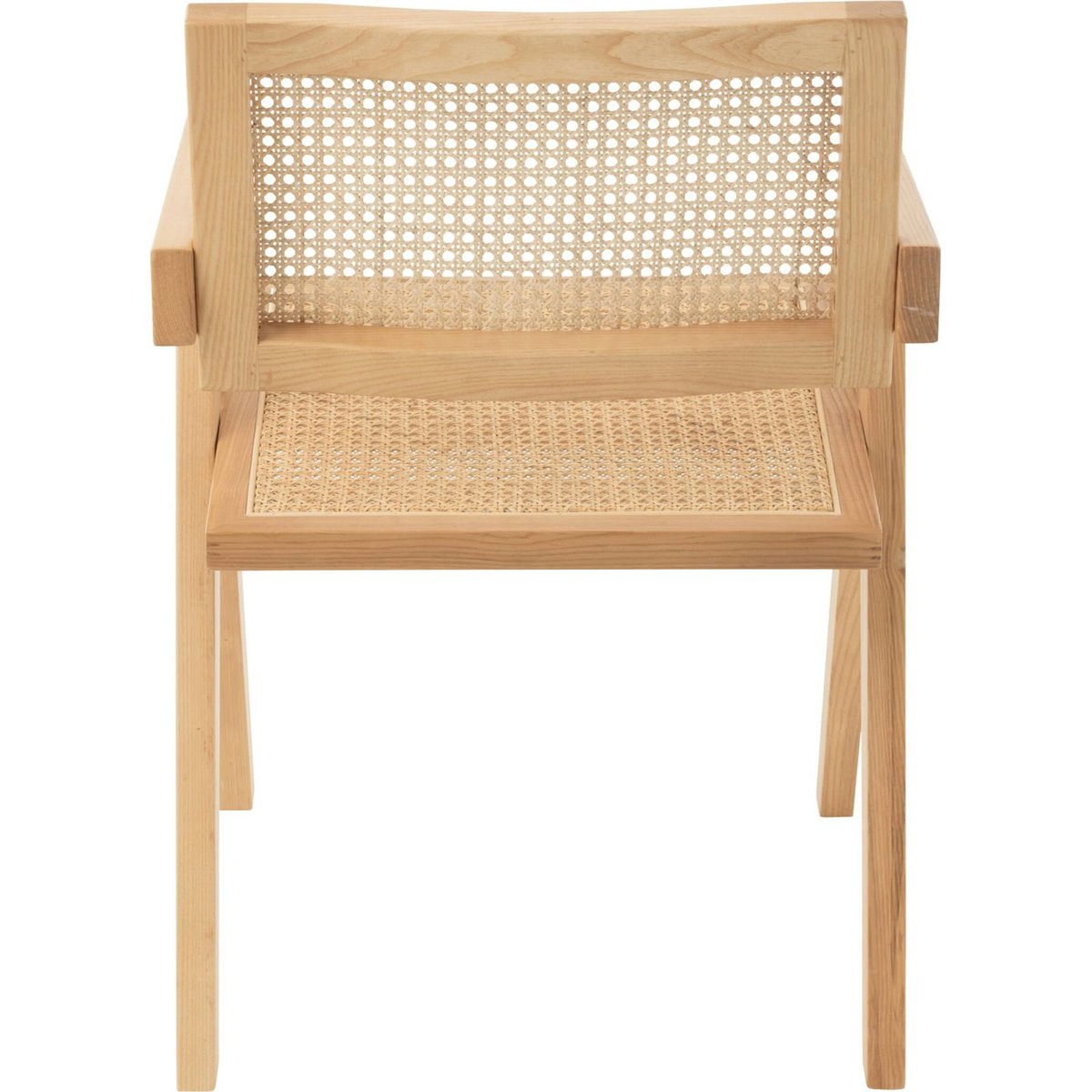 Chaise en bois de frêne et rotin tressé naturel, RECOLLECTION