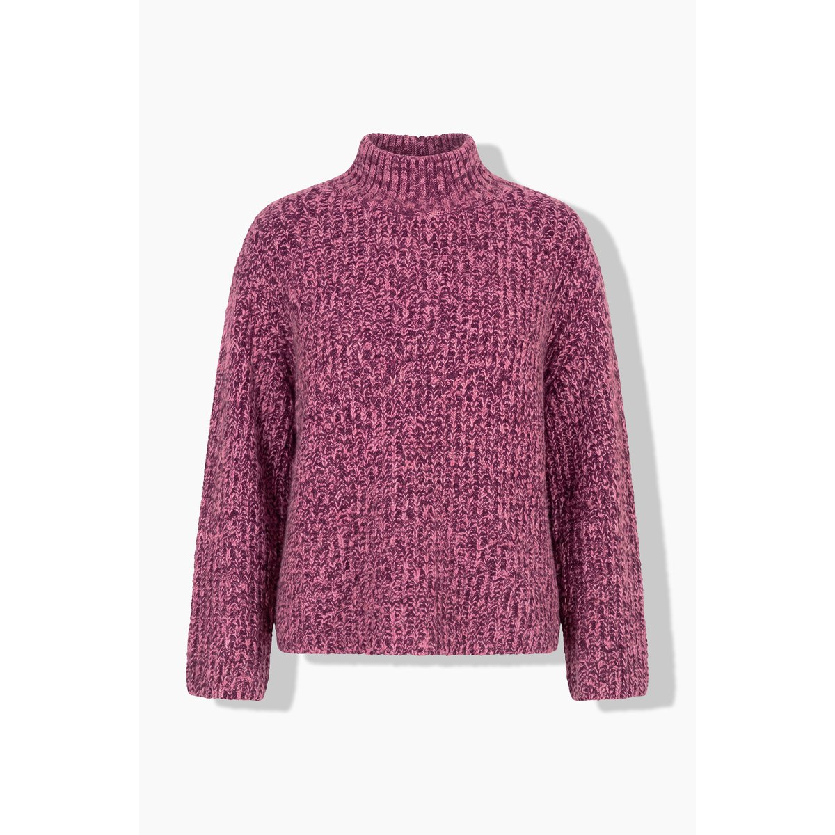 Pull oversize, maille côtelée, col montant mûres, STUDIO UNTOLD