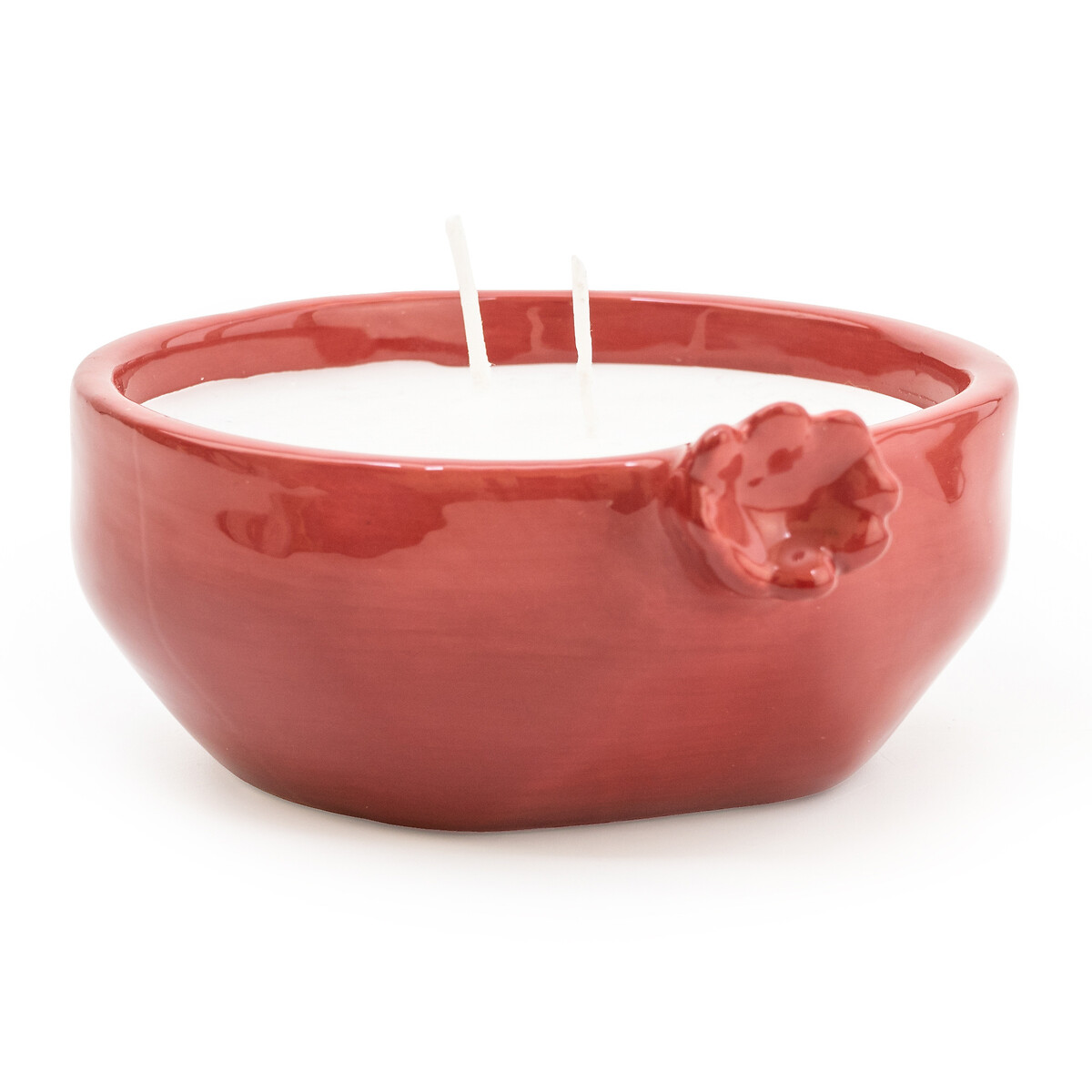 Ceramic Pomegranate Candle red, SO'HOME
