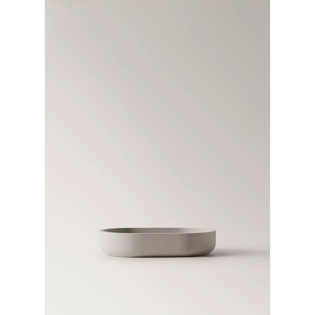Porte-savon ovale 100 % résine écru, MANGO HOME