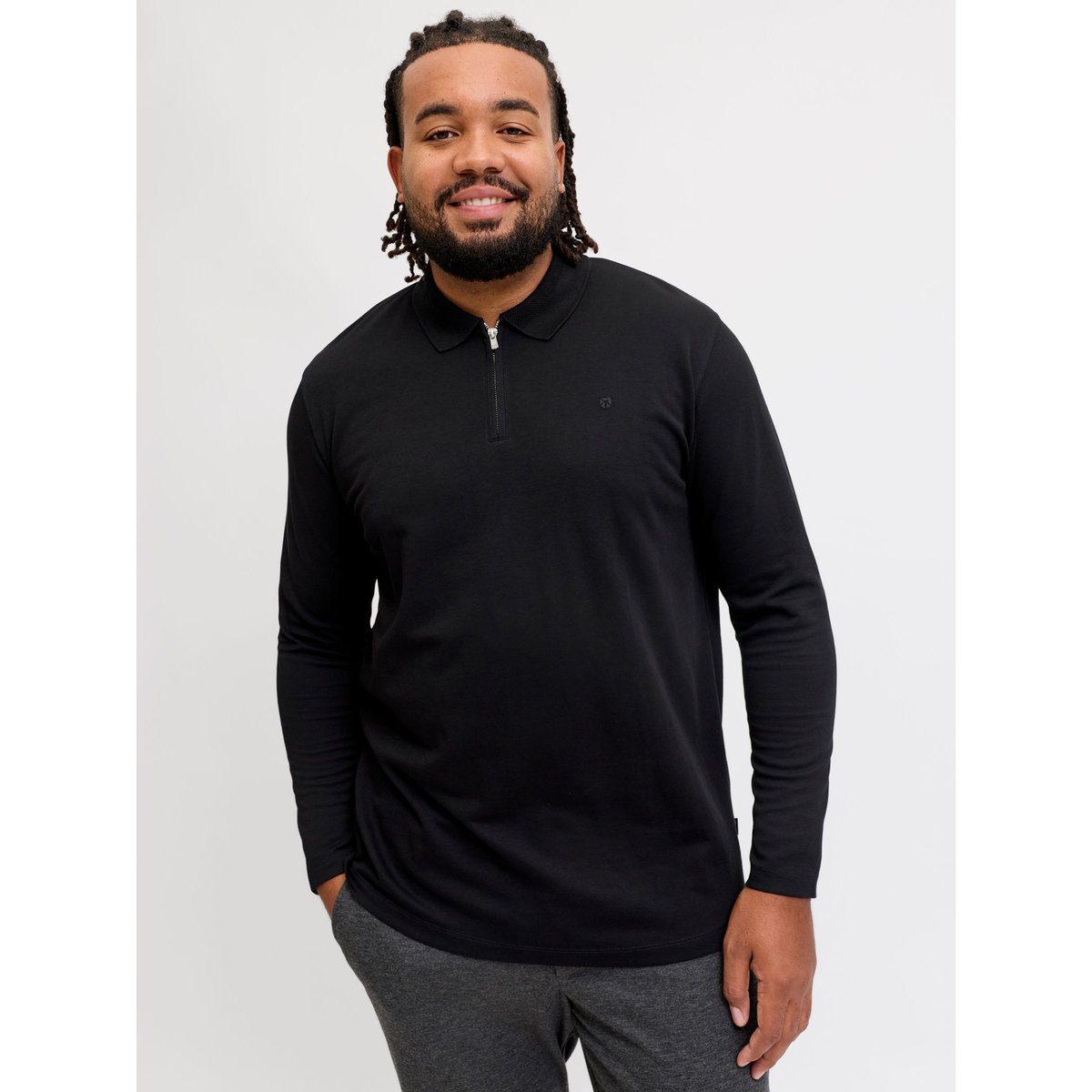 Polo black 1, JACK & JONES