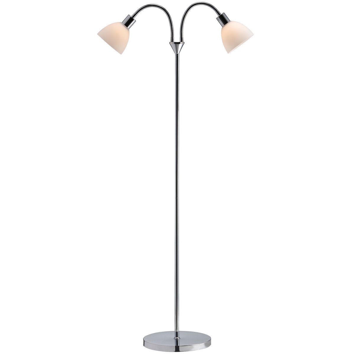 Lampadaire Lumineux et Elégant en Métal, RAY Double chromé, NORDLUX