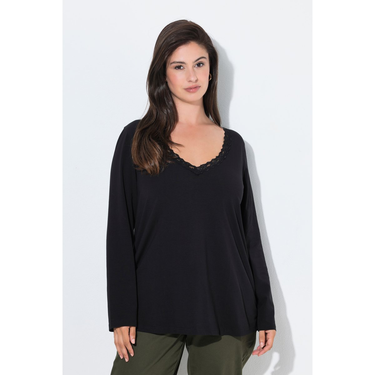 T-shirt manches longues noir, ULLA POPKEN