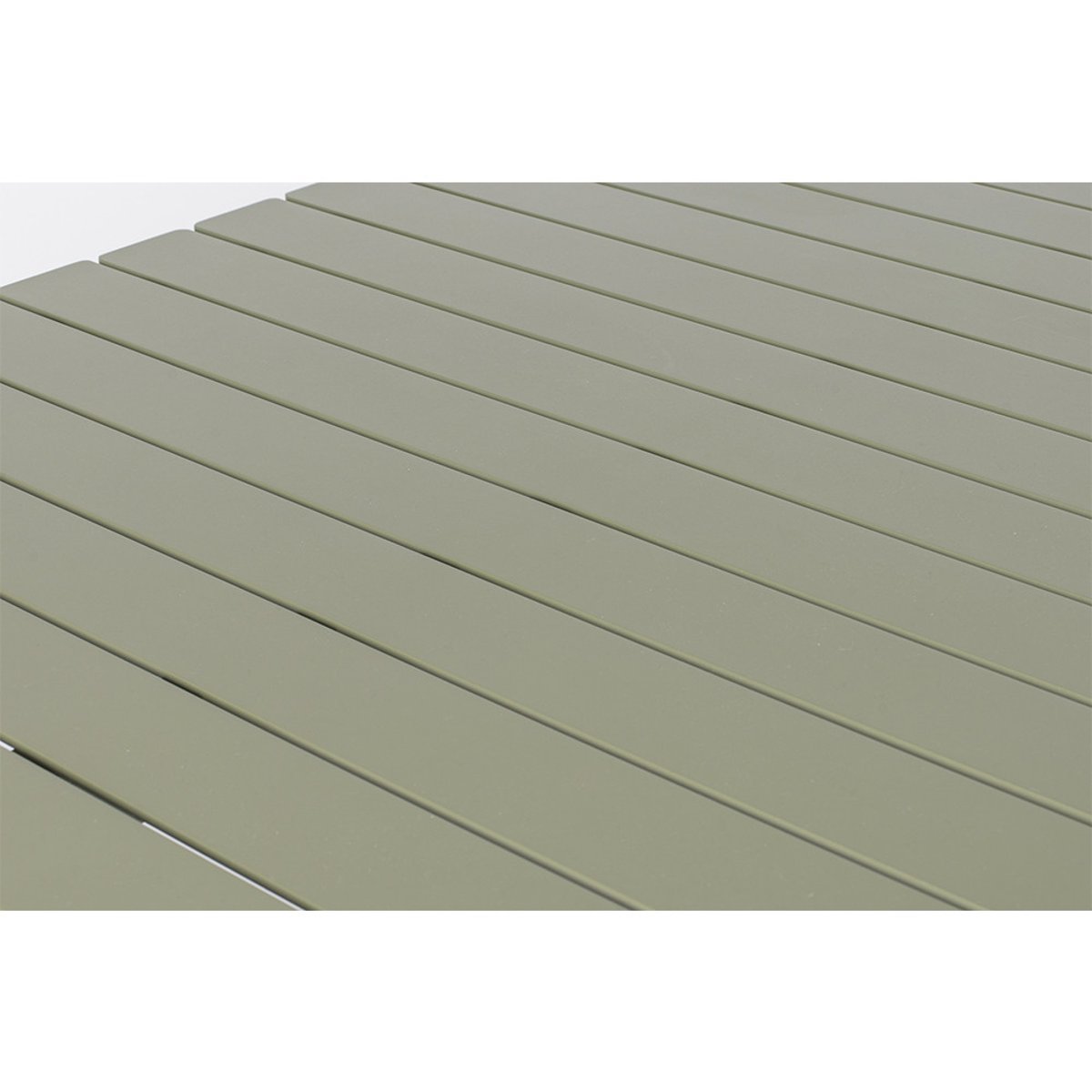Table de jardin en métal 214x97cm- VONDEL vert de gris, ZUIVER