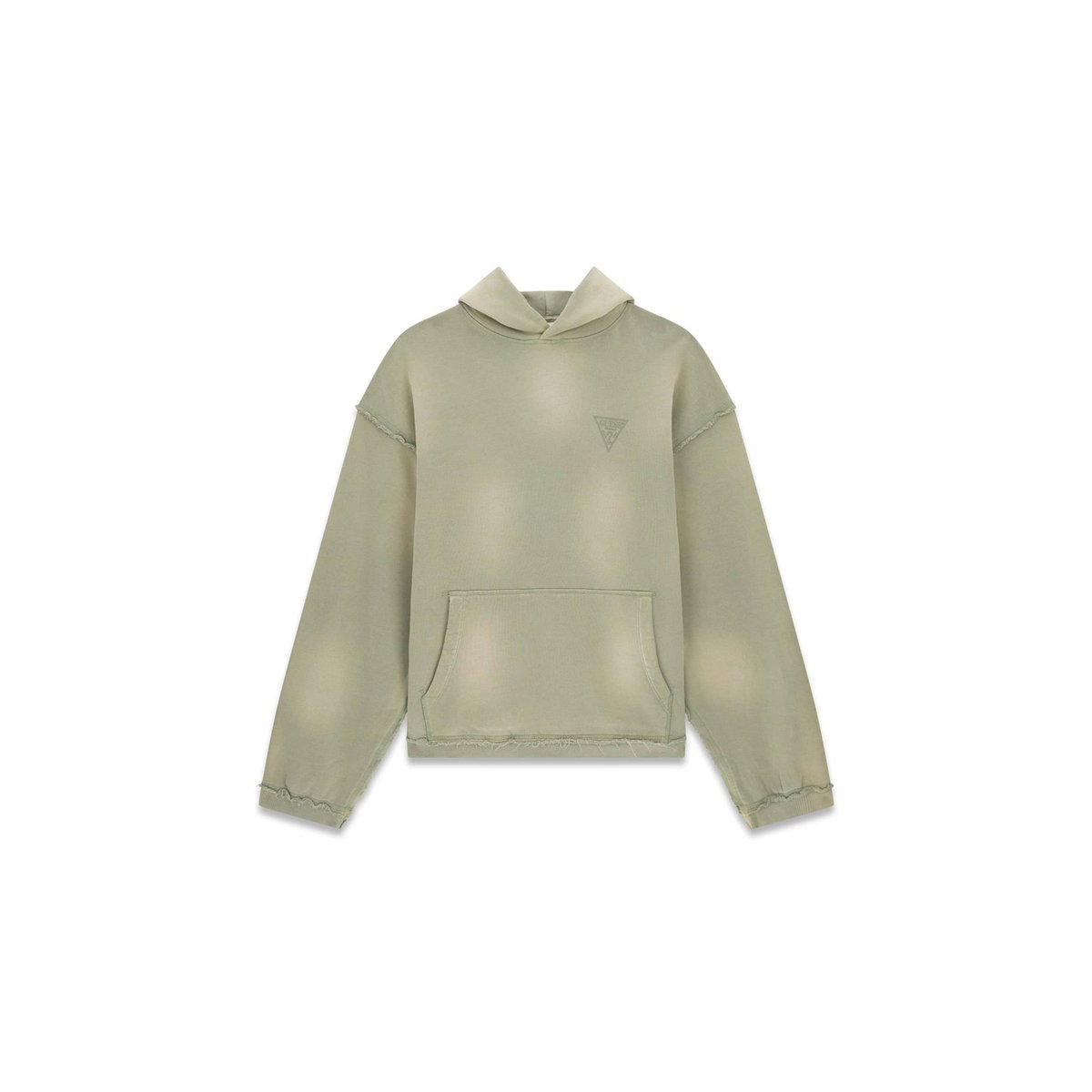 Sweat À Capuche Effet Délavé vert multi, GUESS JEANS