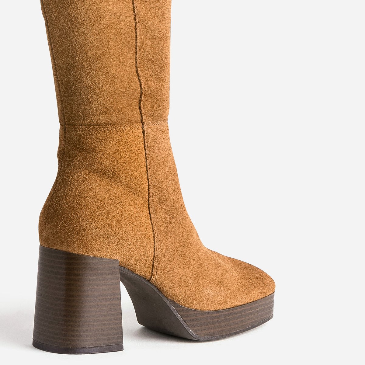 Botte À Talon en cuir TAIMA taupe, ERAM