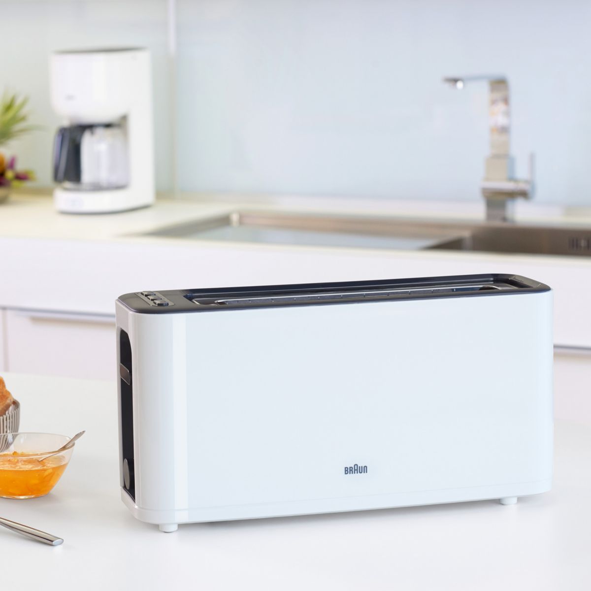 Grille-pain HT3100WH PurEase blanc, BRAUN