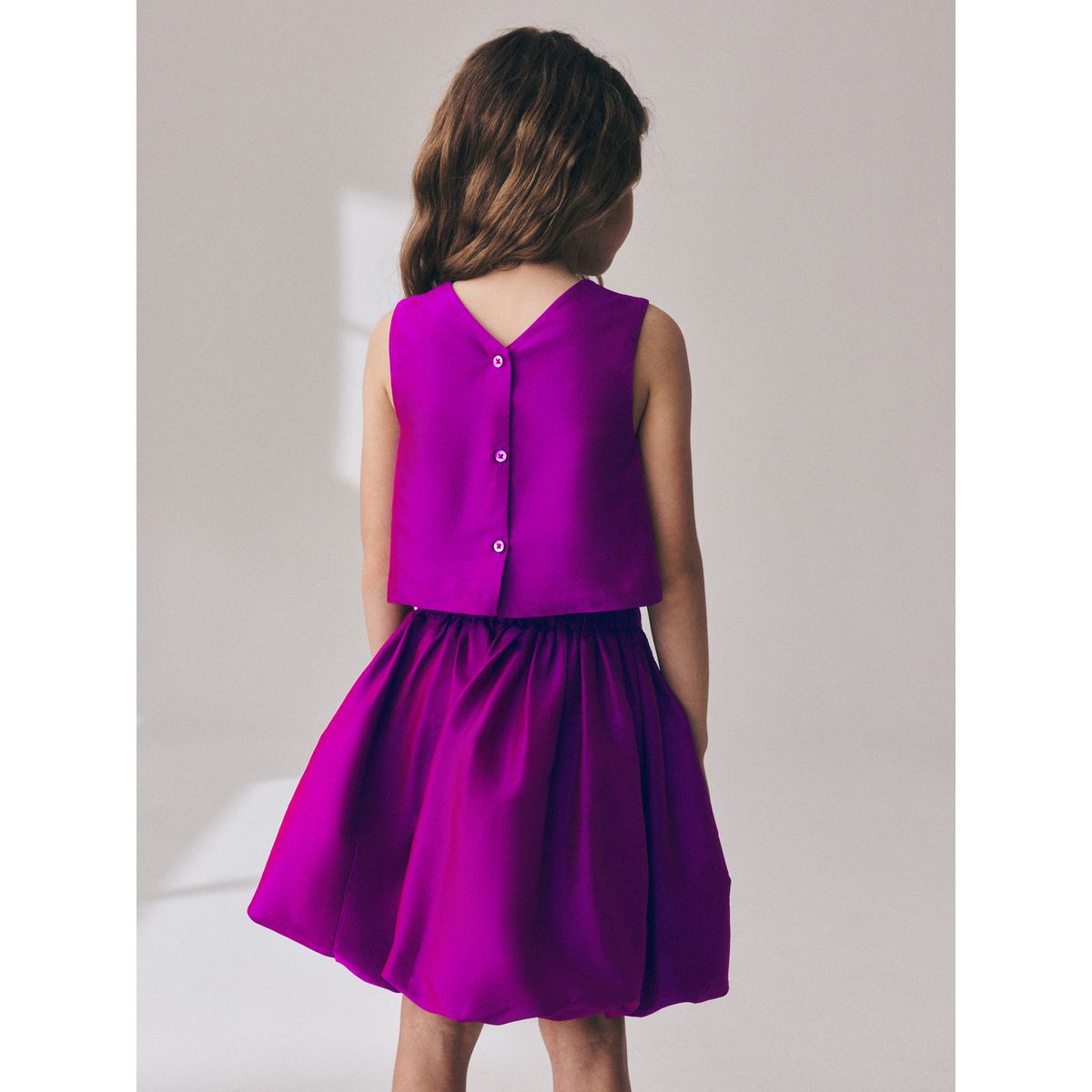 Ensemble jupe et haut rose magenta, NEXT