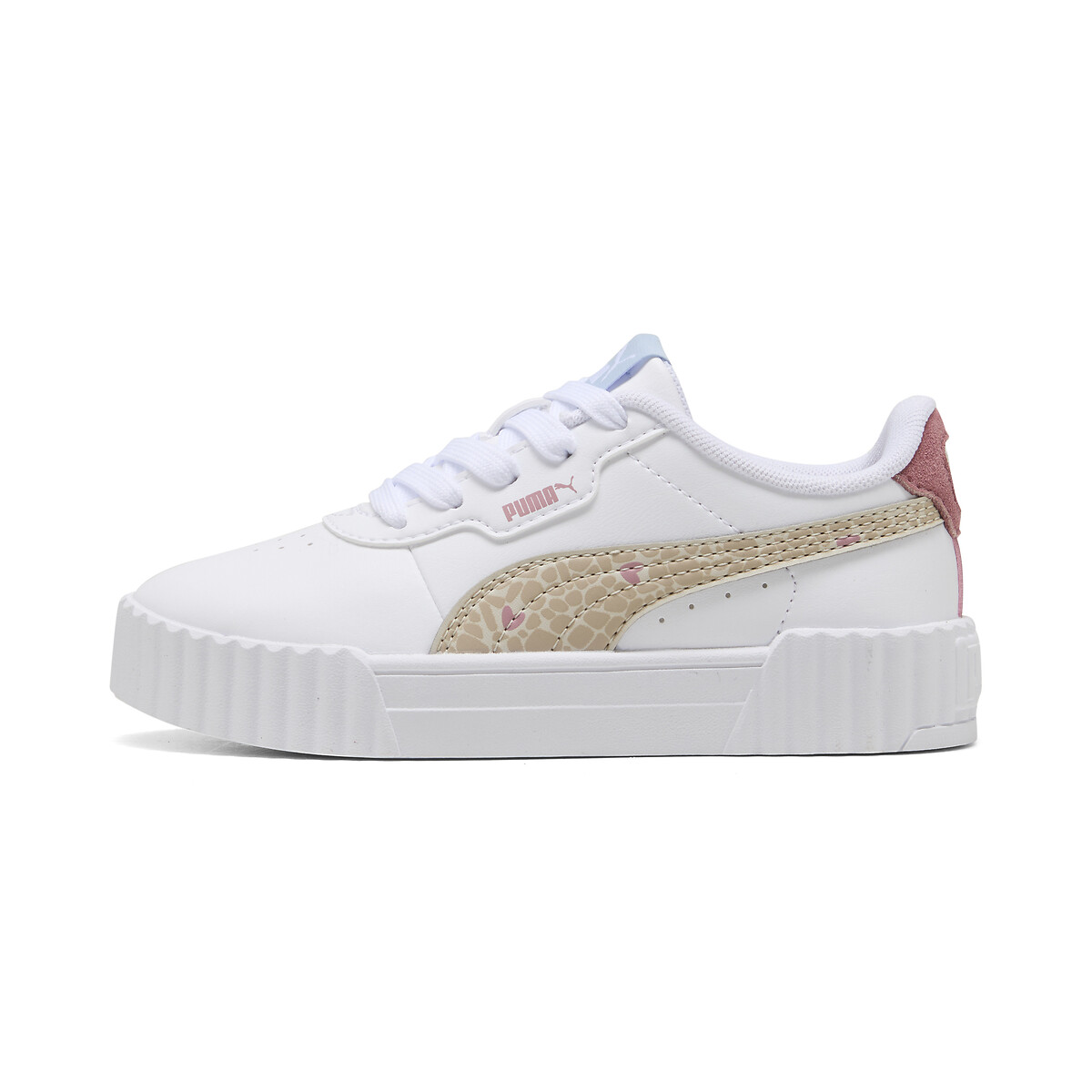 Baskets CARINA 3.0 WINTER SAFARI blanc/beige/rose, PUMA