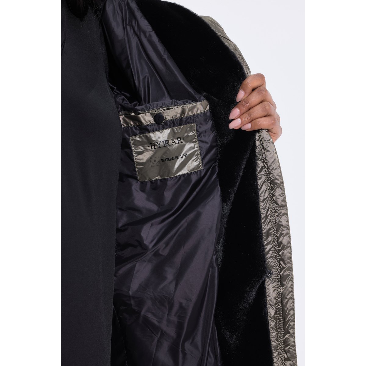 Manteau matelassé HYPAR, effet métallisé or, ULLA POPKEN