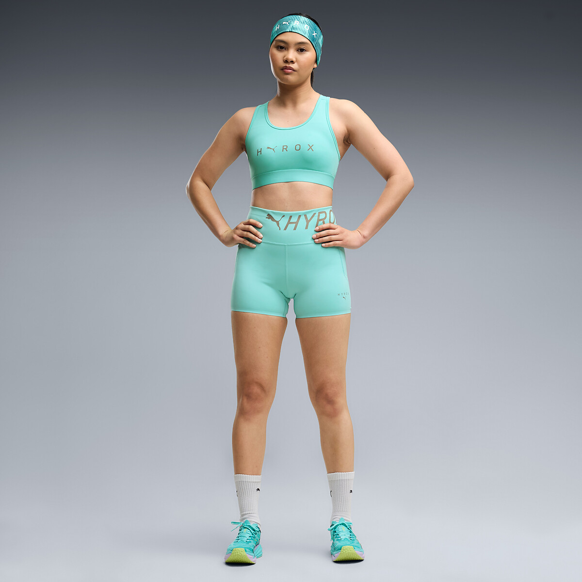 Brassière de sport HYROX bleu turquoise, PUMA
