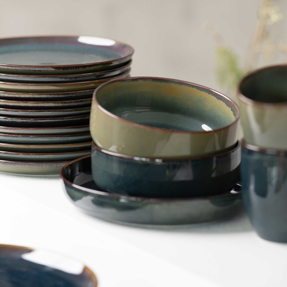 Set Petit-Dejeuner 6Pcs CRAFTED vert, LIKE. BY VILLEROY & BOCH