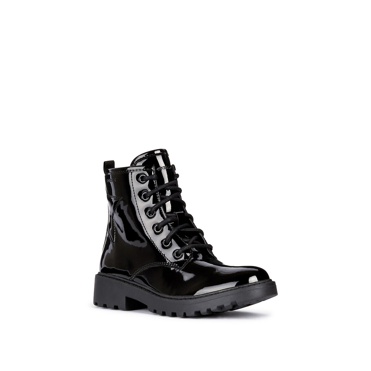 Boots Casey noir verni, GEOX
