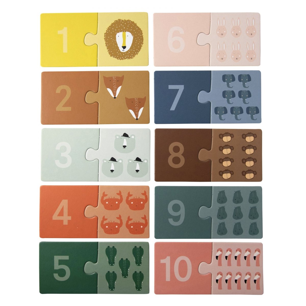 Puzzle d'apprentissage All Animals - Trixie couleur unique, TRIXIE
