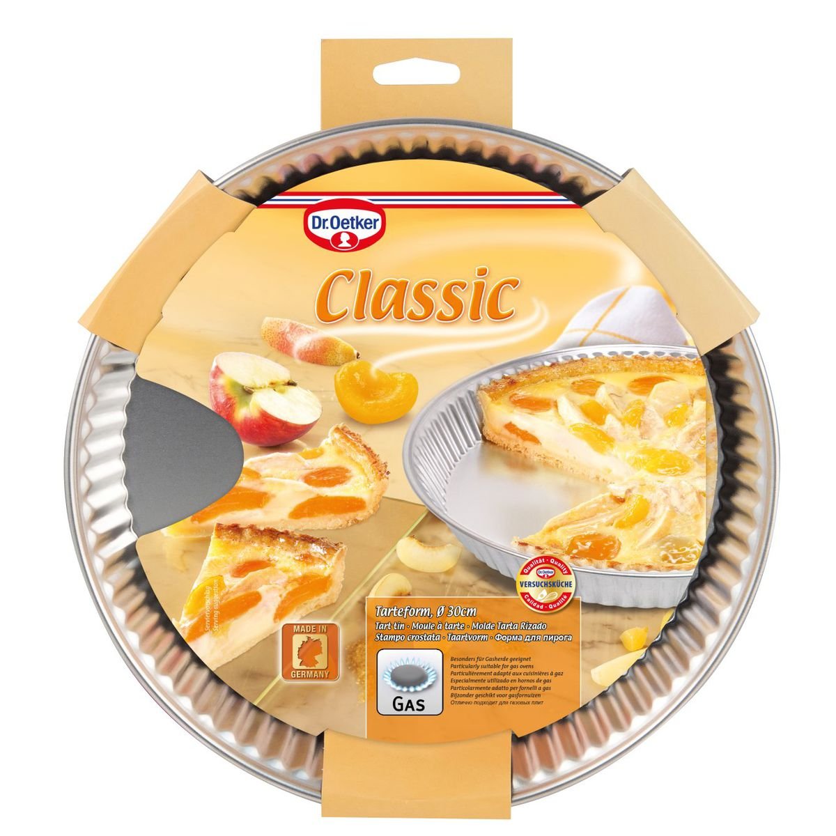Moule à quiche lorraine CLASSICS gris, DR OETKER