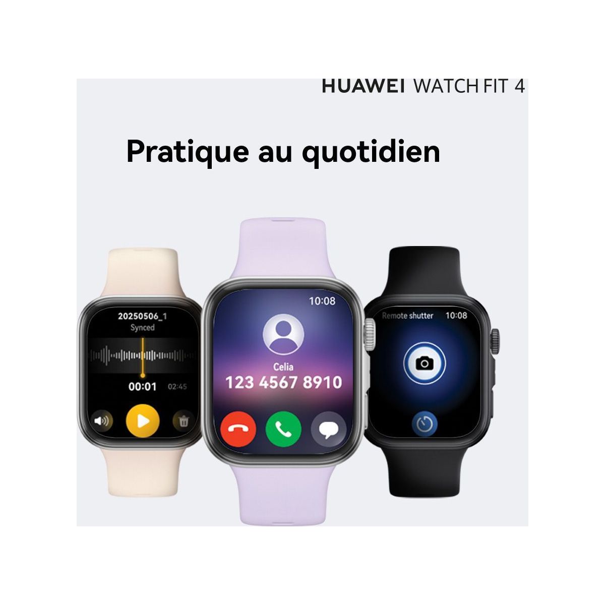 Montre connectée Watch Fit 4 Noir noir, HUAWEI