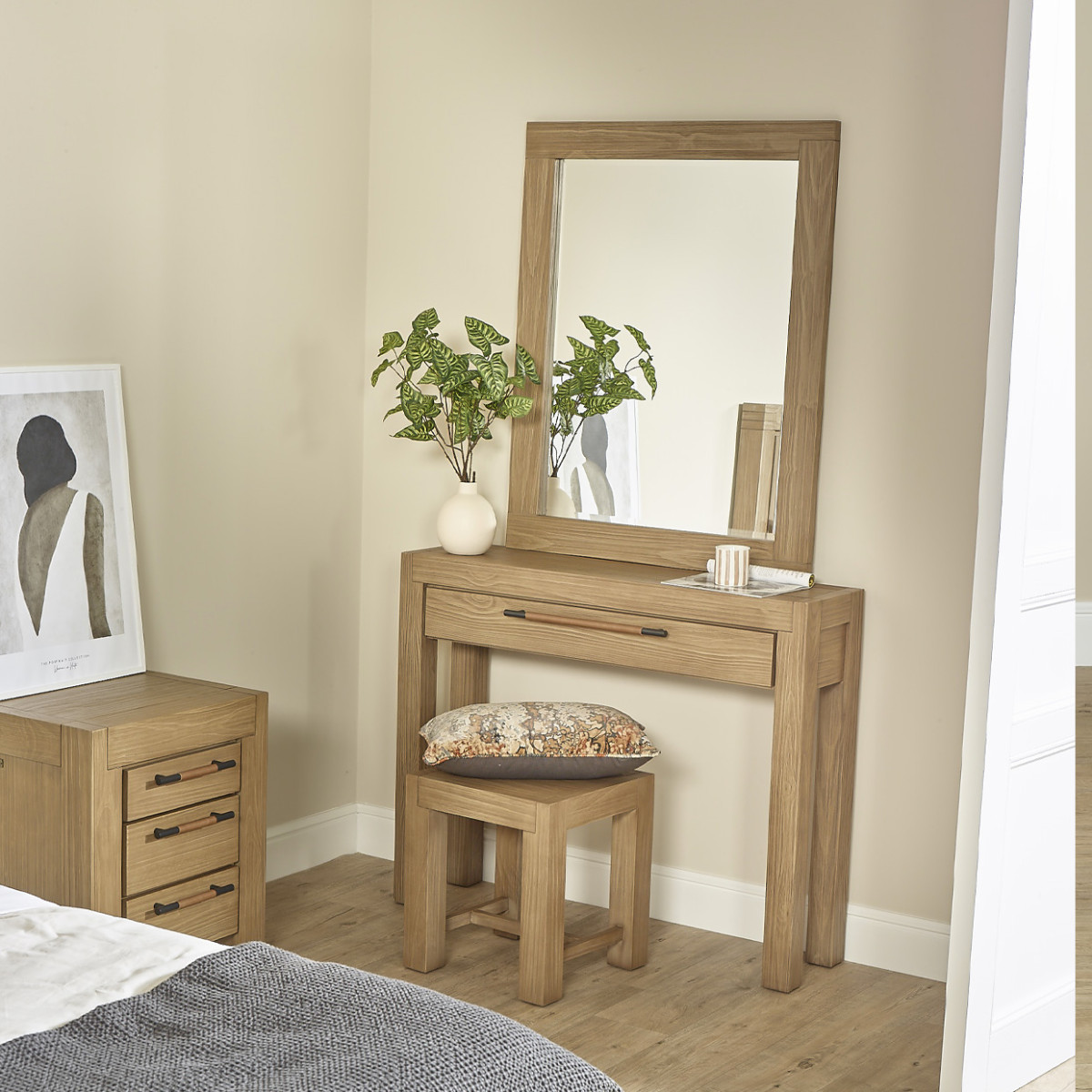 Miroir 107 x 85 cadre en pin MEGÈVE marron, ROBIN DES BOIS