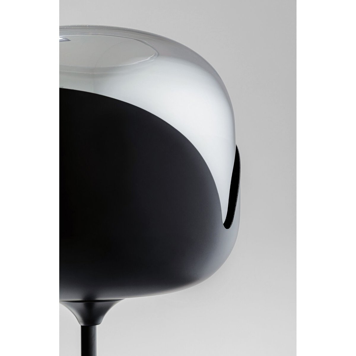 Lampadaire en verre et acier, GOBLET BALL noir, KARE DESIGN