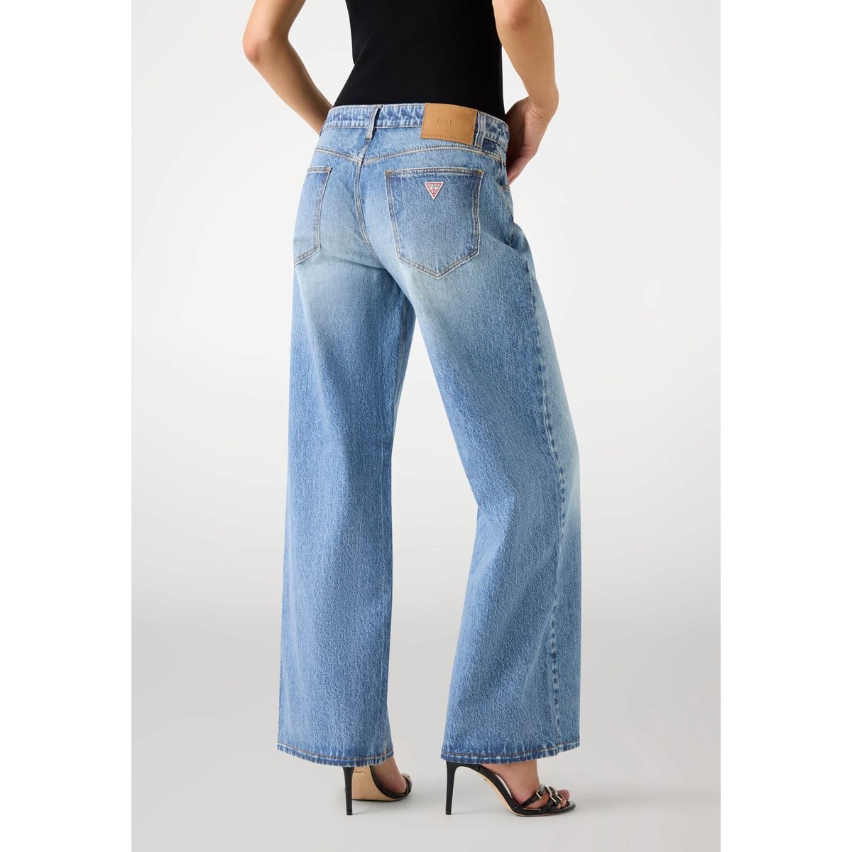 Jean Baggy Taille Basse bleu, GUESS