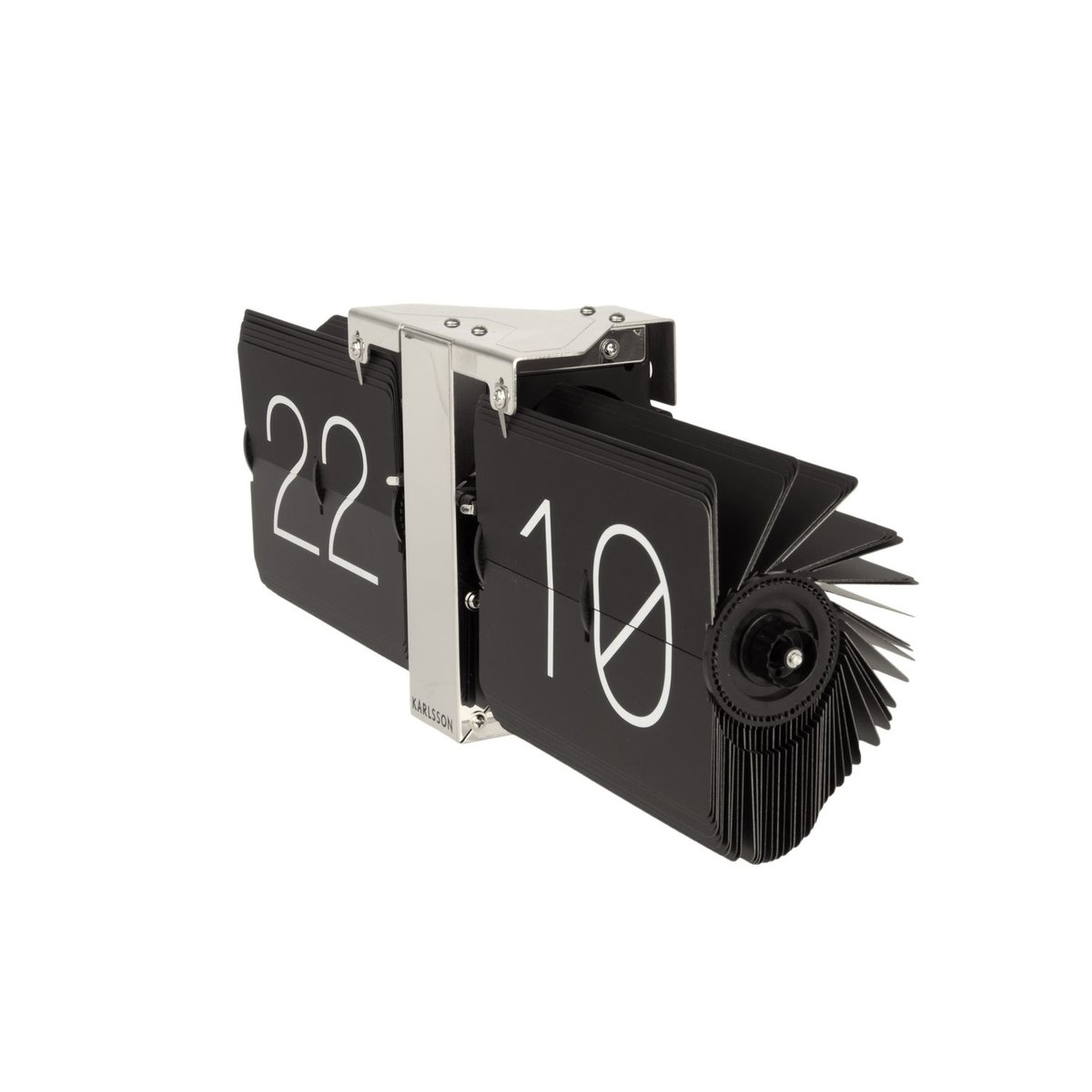 Horloge à poser design vintage industriel NO CASE noir, KARLSSON