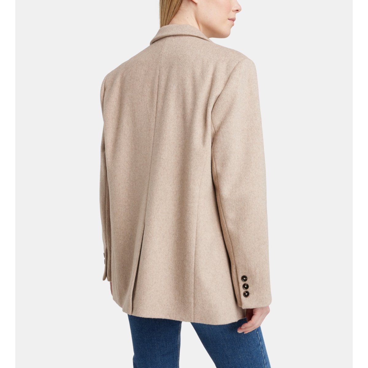 Veste pauline en laine épaisse mélangée beige clair, GALERIES LAFAYETTE