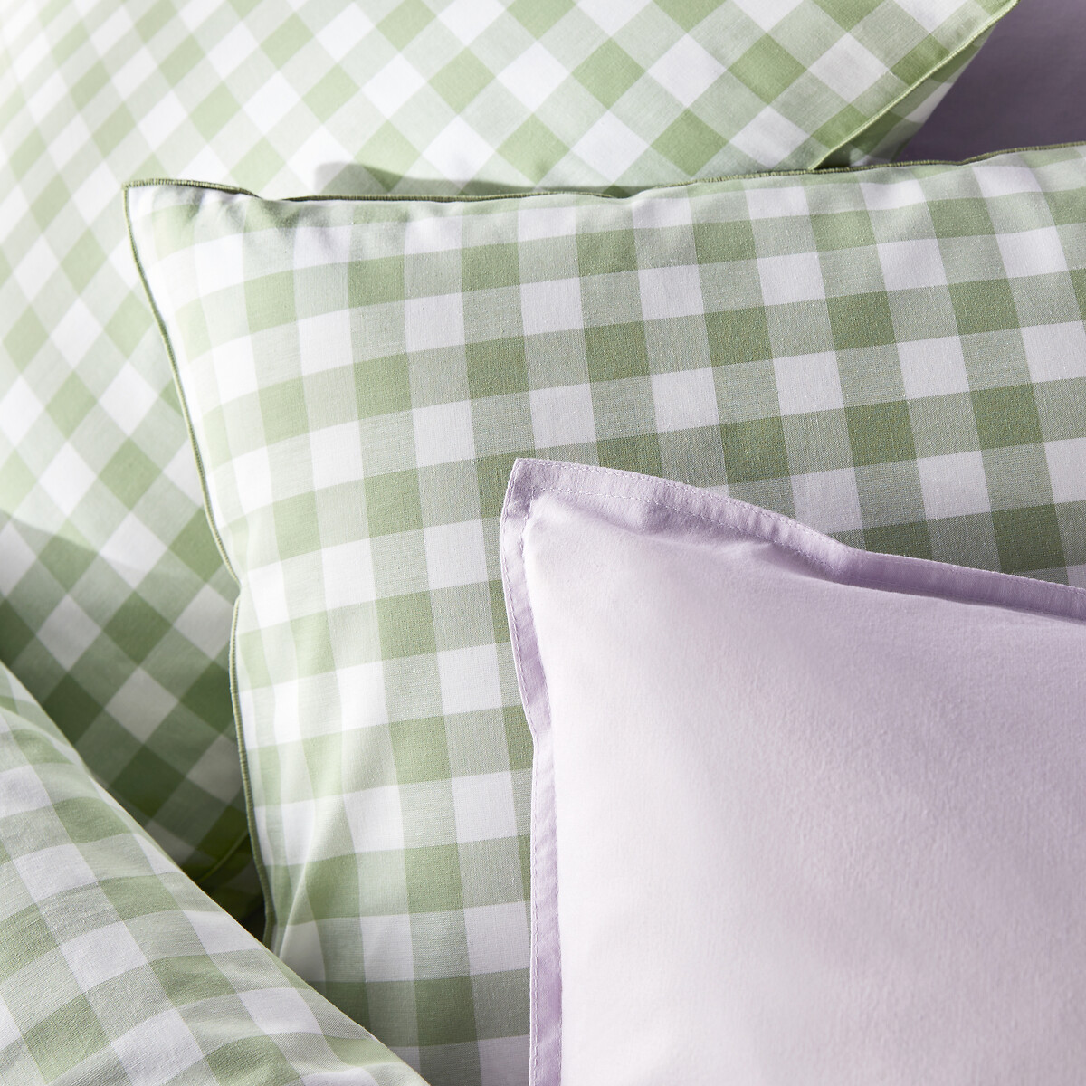Housse de couette coton, Veldi vert vert, LA REDOUTE INTERIEURS