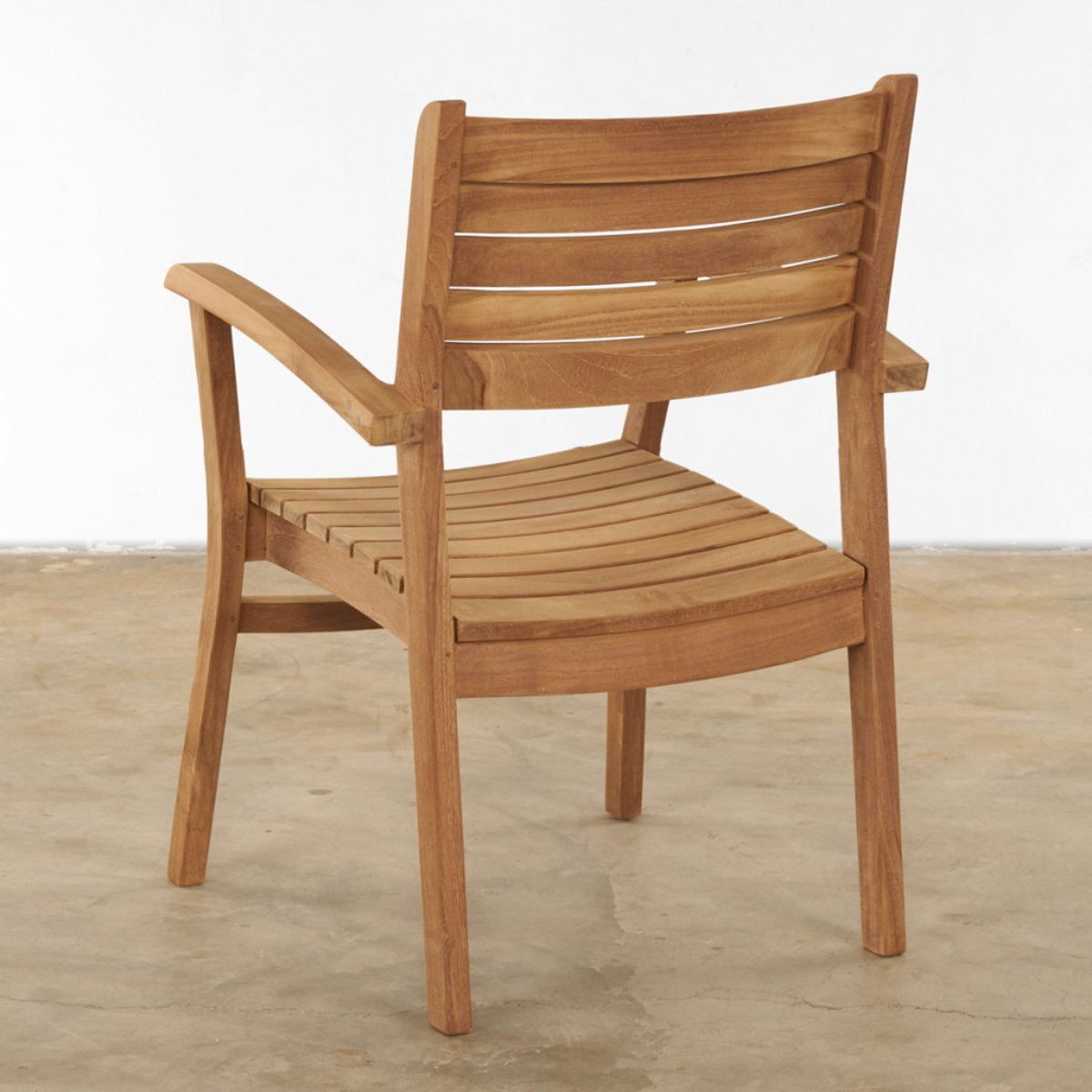 Fauteuil de jardin en teck massif Horismo naturel, WANDA COLLECTION