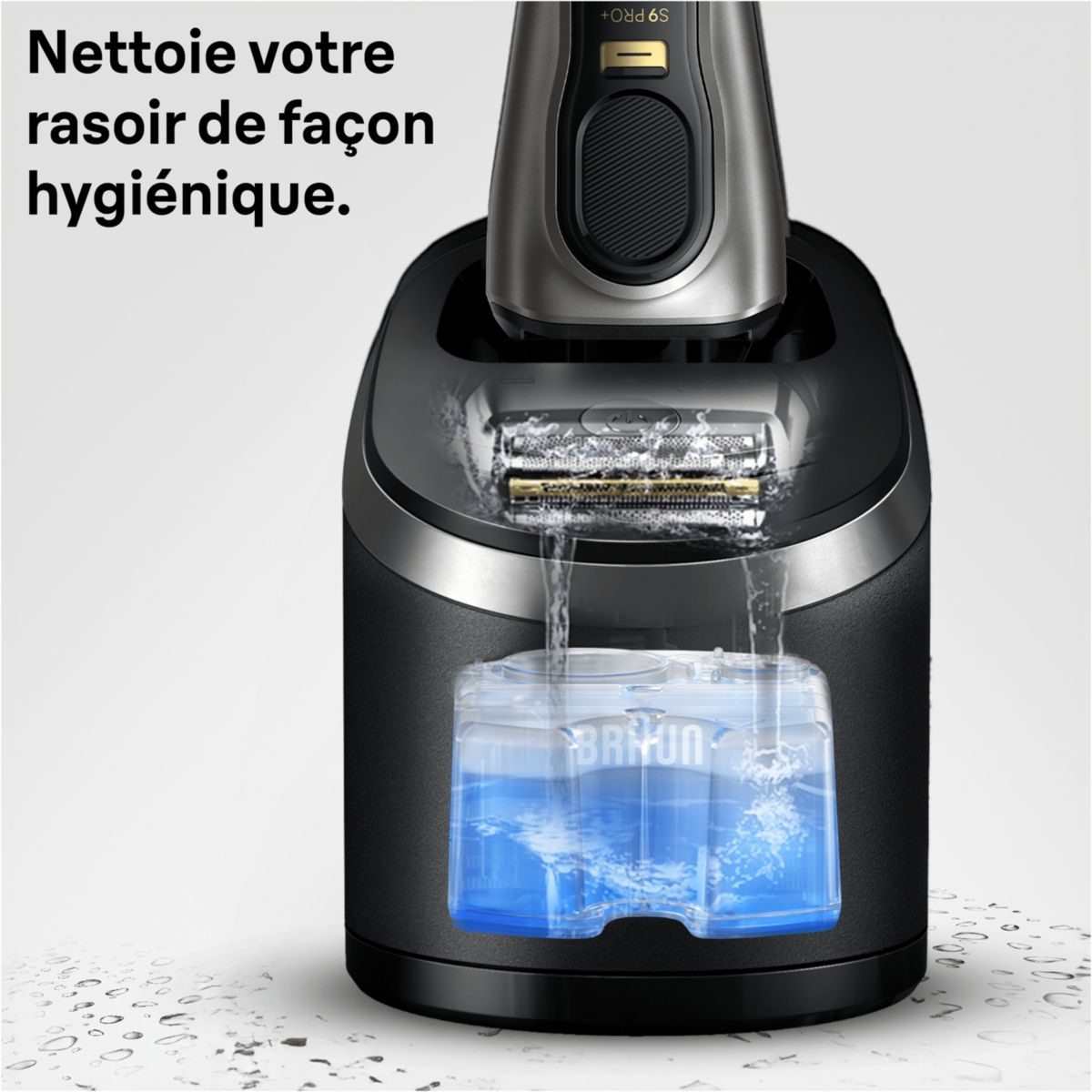 Cartouche nettoyante nettoyante ShaverCare 3-en-1 pour rasoir x6 cartouches couleur unique, BRAUN