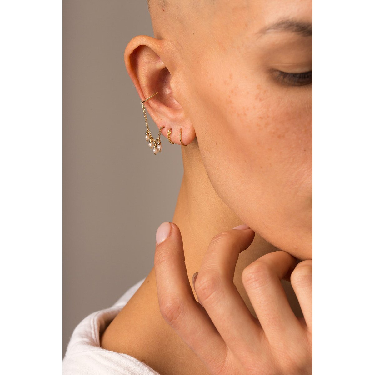 Mini créoles Éclat argent / tanzanite, YAY PARIS
