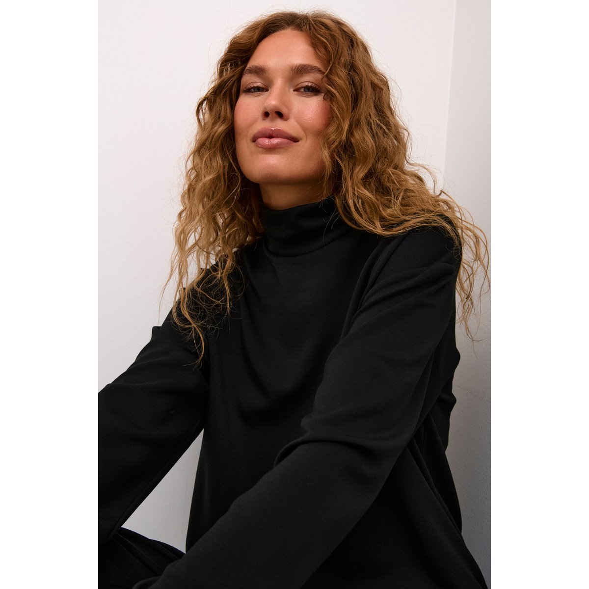 Sweatshirt noir black deep, KAFFE