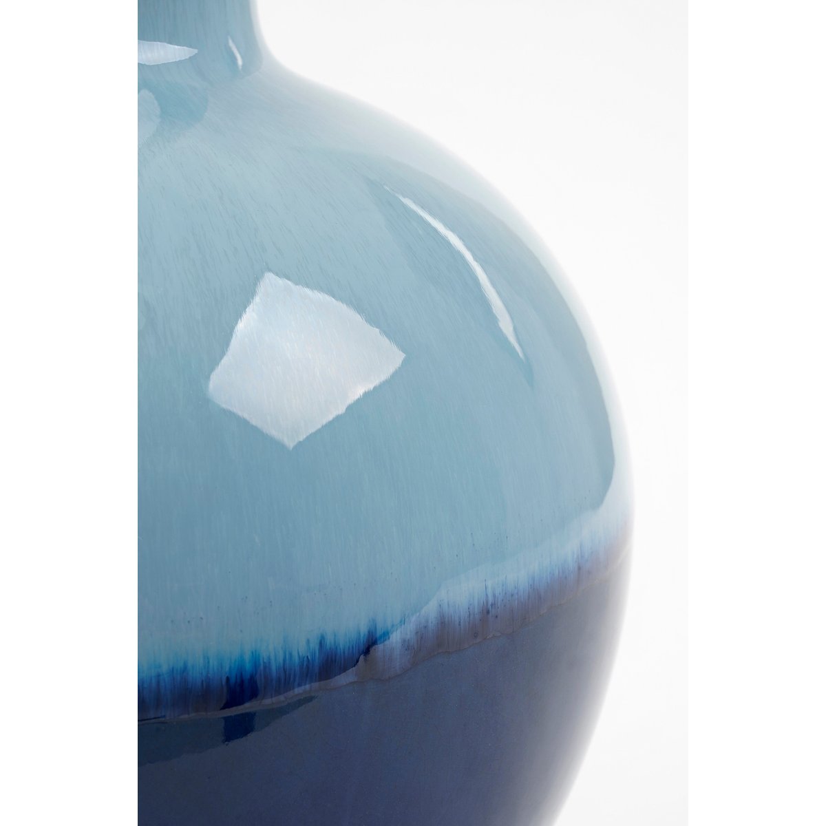 Vase H42 cm HOLM bleu, MICA DECORATIONS