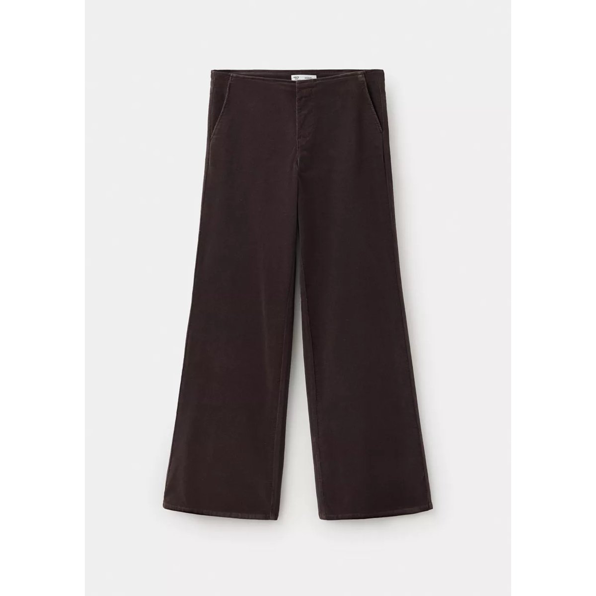 Pantalon droit velours côtelé chocolat, MANGO TEEN