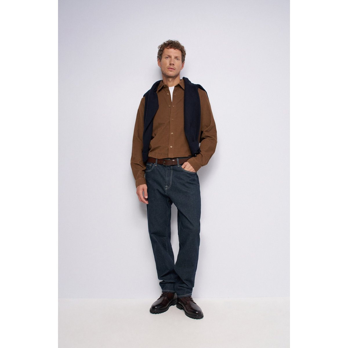 CHEMISE EN VELOURS CÔTELÉ marron, SALSA JEANS