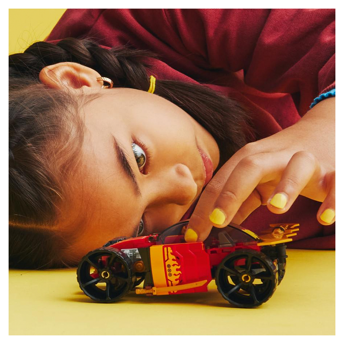LEGO NINJAGO - Voiture de course ninja de Kai - Évolution 71780 pour enfants multicolore, LEGO