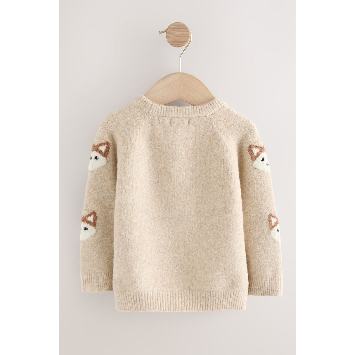 Pull ras du cou en maille imprimé renard neutre, NEXT