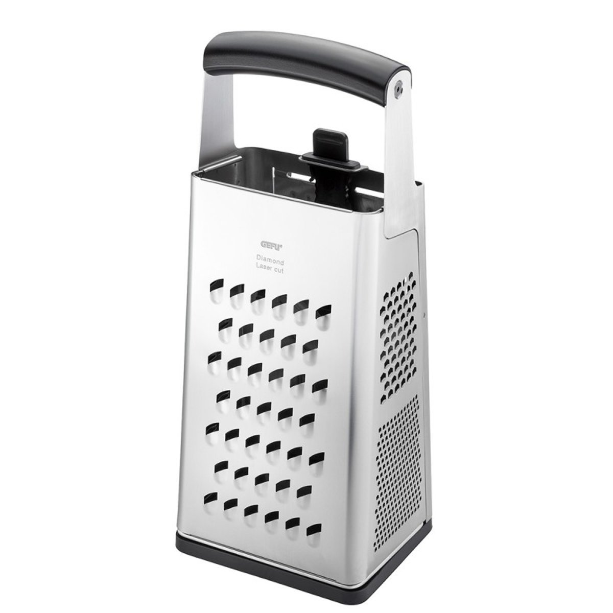 Râpe carrée V-CUT avec trancheuse réglable argent, GEFU