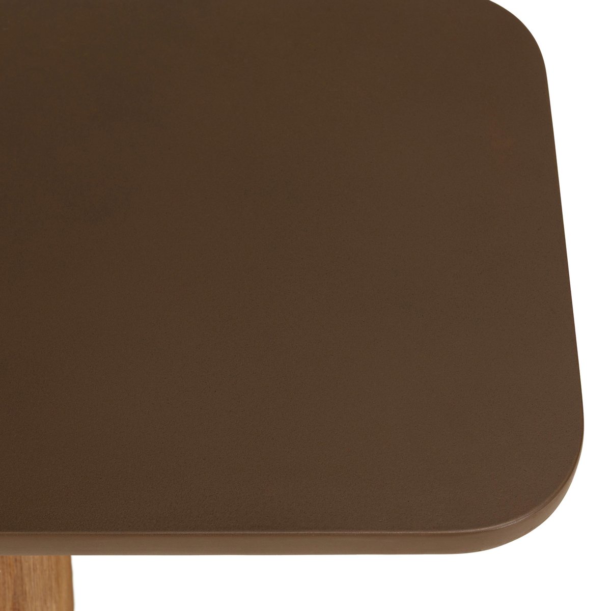Banc 240 cm effet béton marron pieds en bois d'acacia CALVI marron, PIER IMPORT