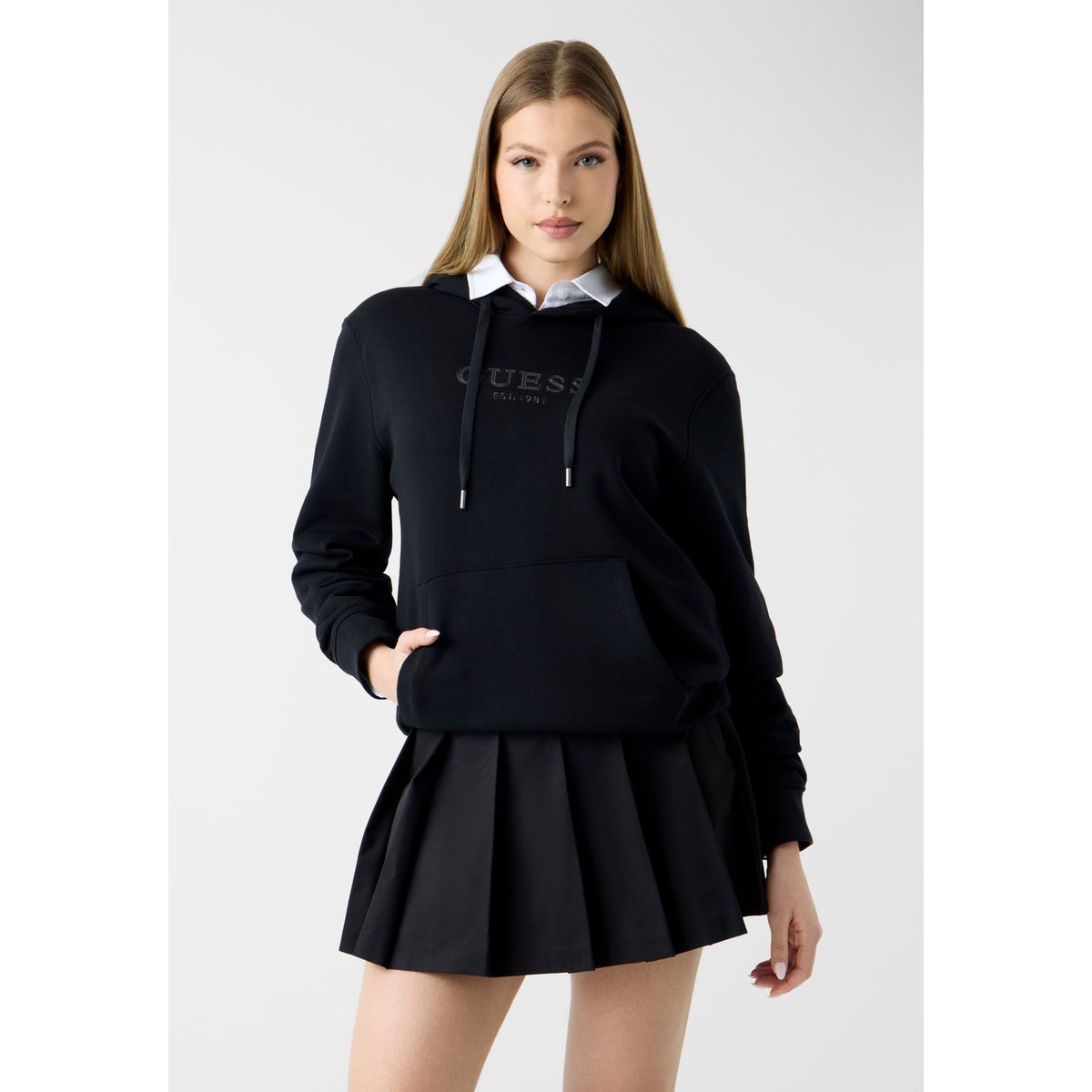 Sweat À Capuche noir, GUESS