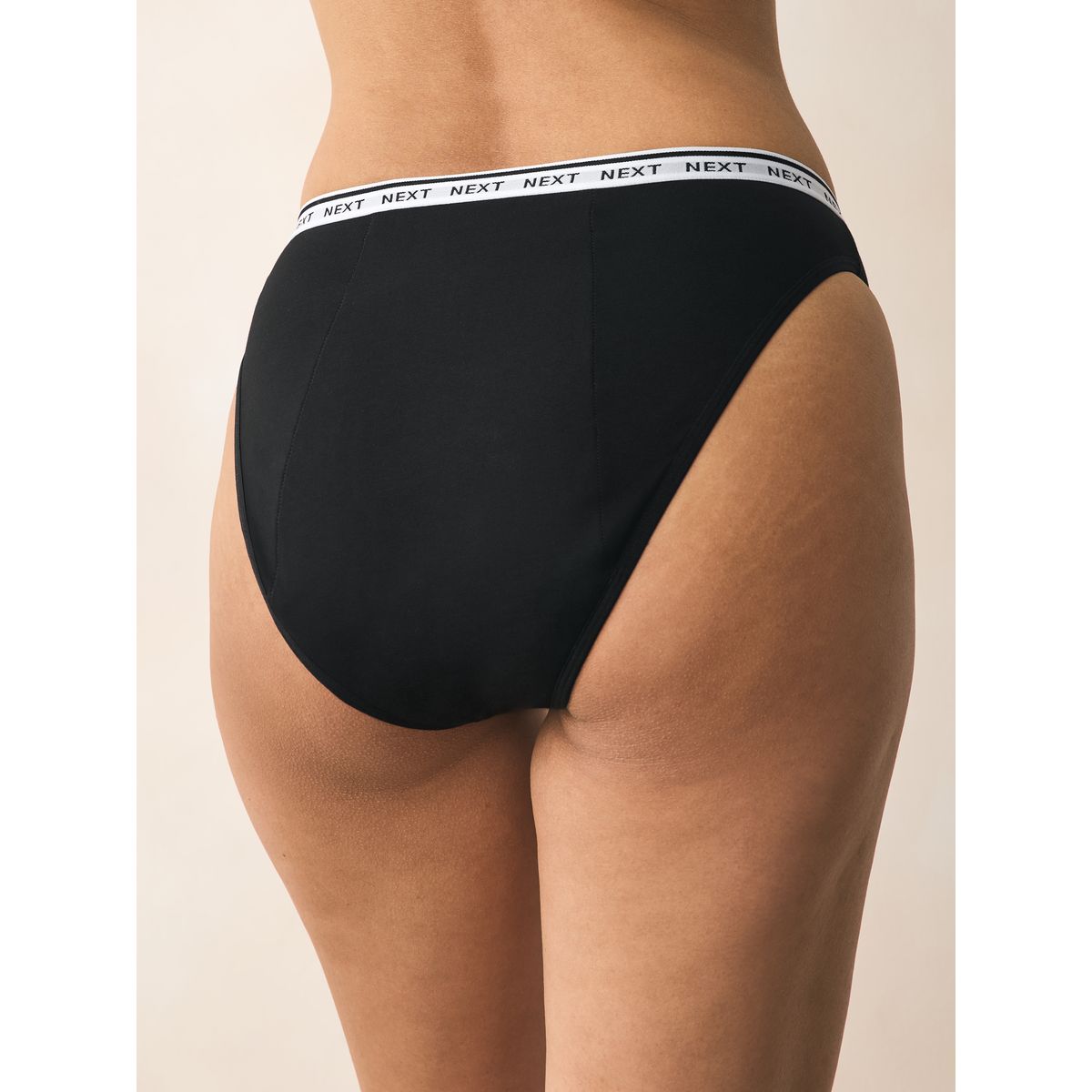 Culotte menstruelle flux abondant, lot de 4 noir, NEXT
