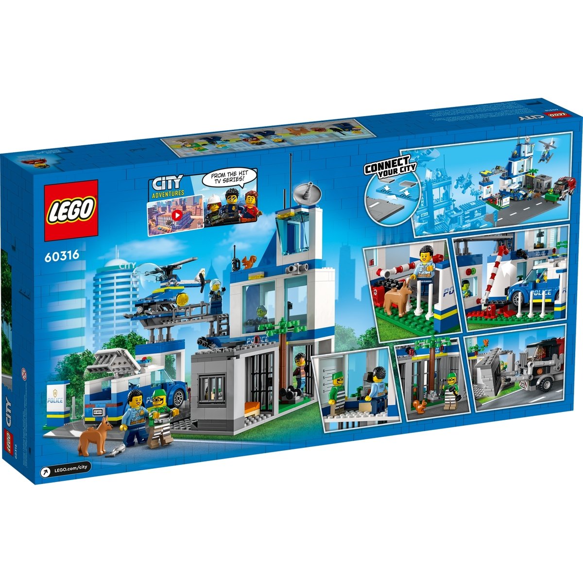 LEGO City - Commissariat de Police 60316 : Aventure Urbaine multicolore, LEGO