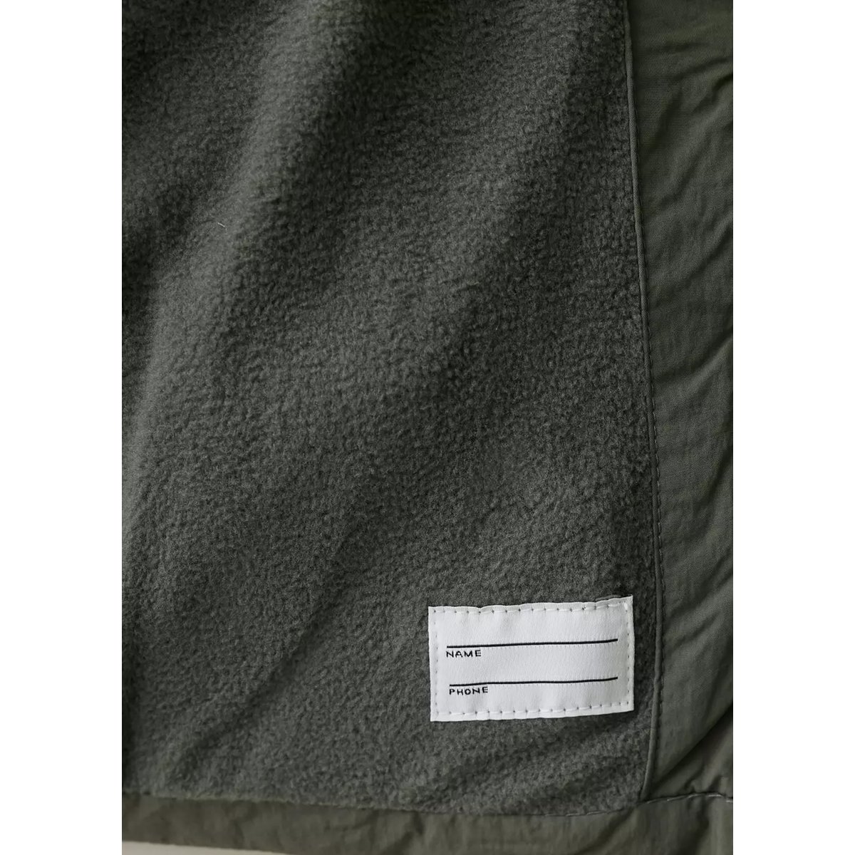 Anorak matelassé capuche imitation fourrure vert, MANGO BABY