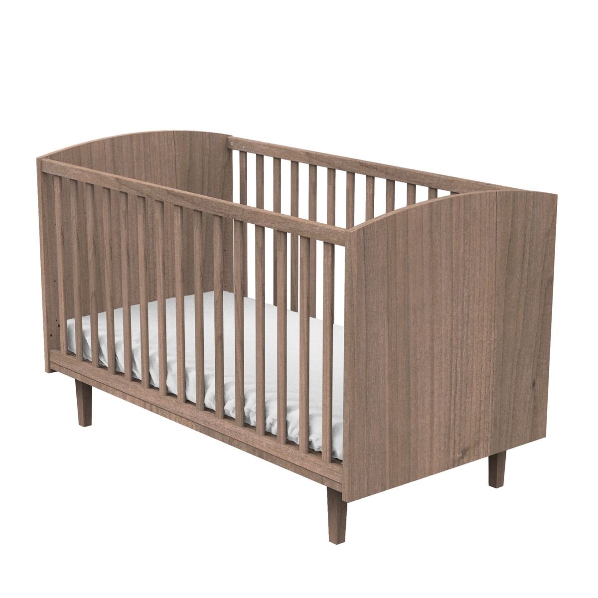 Lit évolutif en bois marron, SAUTHON
