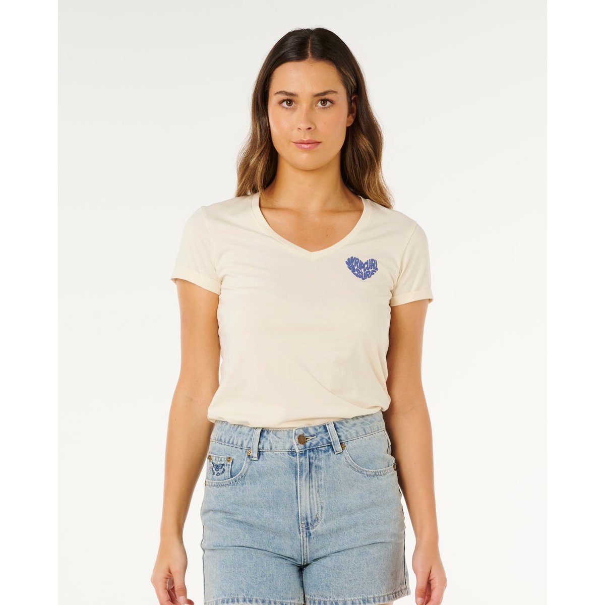 T-shirt Rc Heart col V lily, RIP CURL