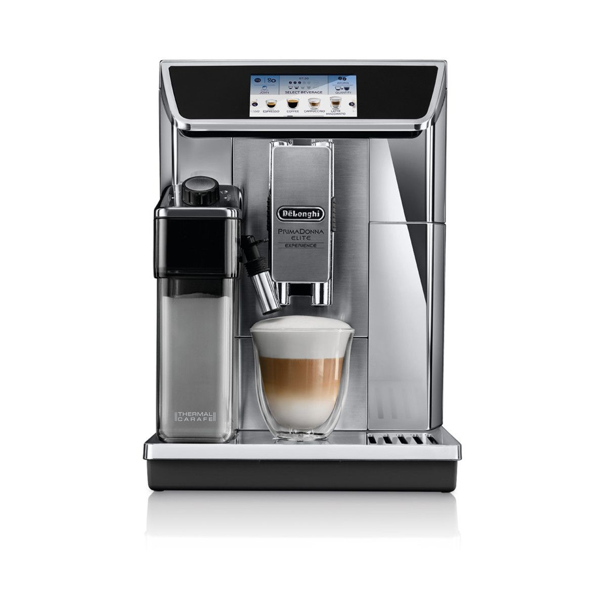 Expresso Broyeur primadonna elite experience ECAM650.85ms argent, DELONGHI