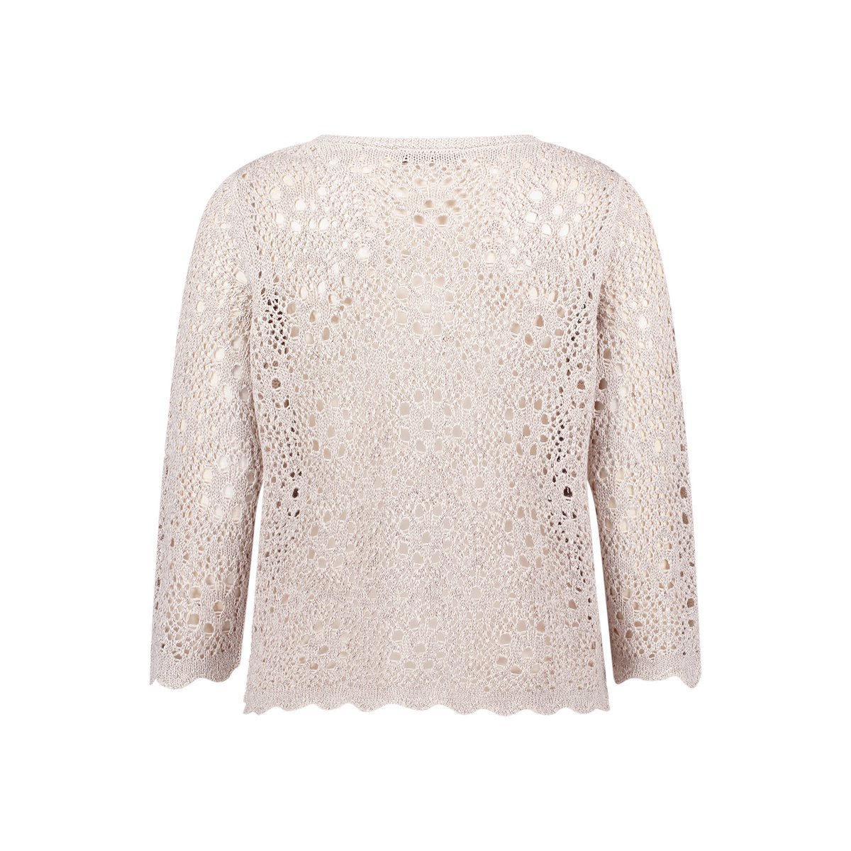 Pull-over en maille à manches 3/4 gris, BETTY BARCLAY