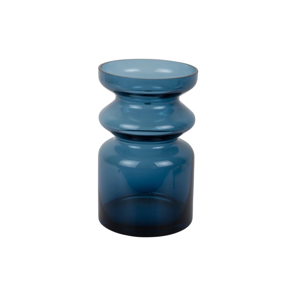 Vase Verre GUSTO bleu, PRESENT TIME