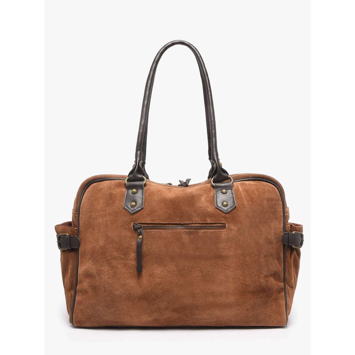 Sac porté épaule A4 Vienne cuir tan, BASILIC PEPPER