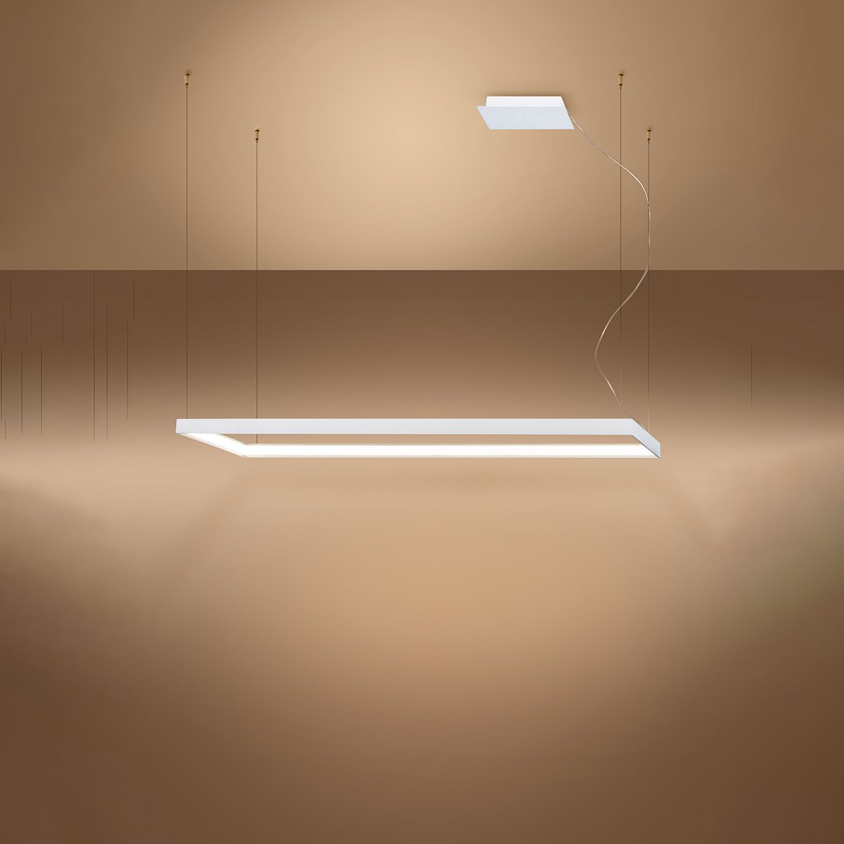 Lustre Aluminium Blanc LED 1 Tuula blanc, EDEN