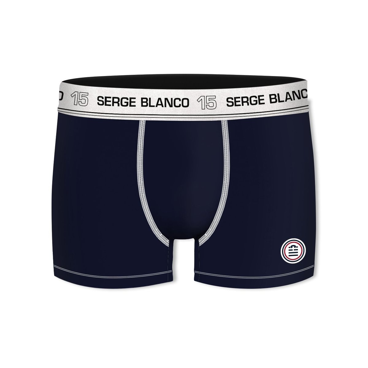 Lot De 10 Boxers Coton noir/gris/blanc, SERGE BLANCO