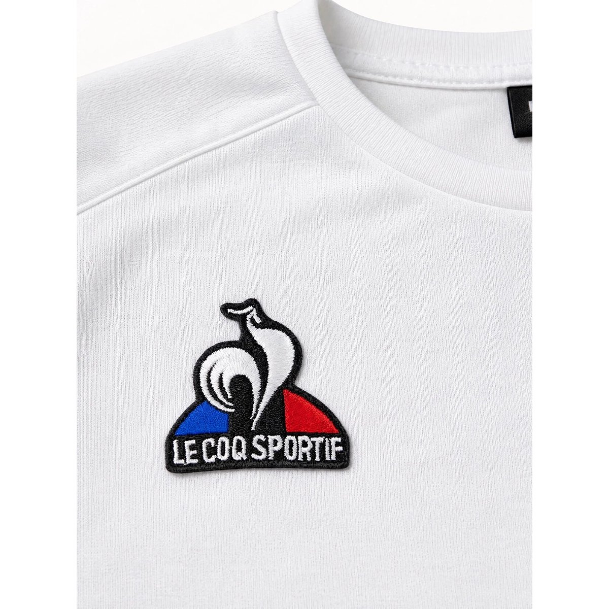 T-shirt avec détails tricolores Teamsport new optical white, LE COQ SPORTIF